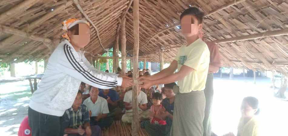 ဂန့်ဂေါရှိ စစ်ရှောင်စာသင်ကျောင်း ၁၅ ကျောင်းကို NUG နှင့် ပအဖက ကျပ်သိန်း ၁၅၀ ထောက်ပံ့