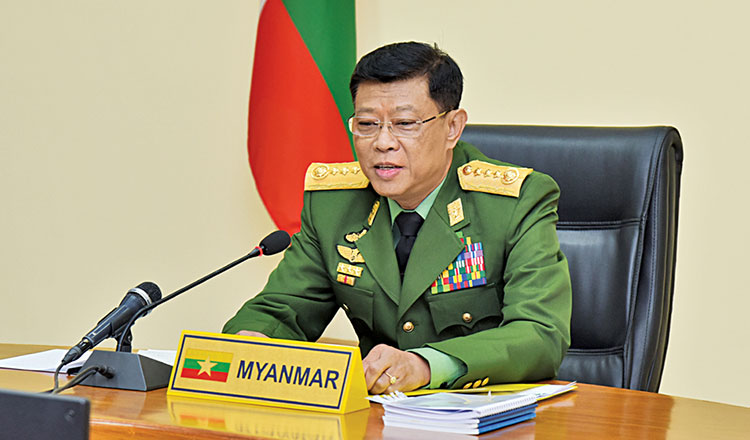 အာဆီယံကာကွယ်ရေးဝန်ကြီးများအစည်းအဝေးတွင်  စစ်ကောင်စီဝန်ကြီးတက်ခွင့်မရ 