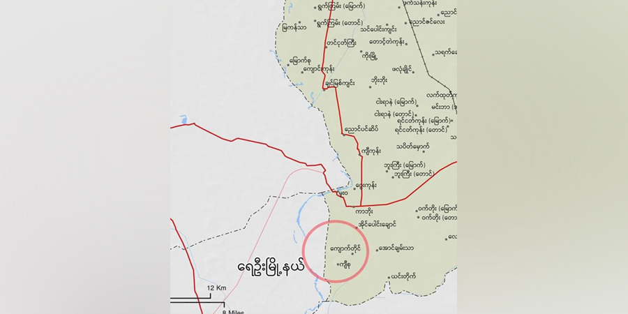 ကန့်ဘလူမြို့နယ် ကျောက်တိုင်ရွာကို စစ်တပ်က မီးရှို့၊ ဒေသခံများ ထွက်ပြေးနေရ