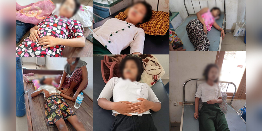 မြောက်ဦးတွင် ကျောင်းသူ ၁၂ ဦး အသက်ရှူကျပ်ပြီး အရေးပေါ် ဆေးရုံတင်ထားရ