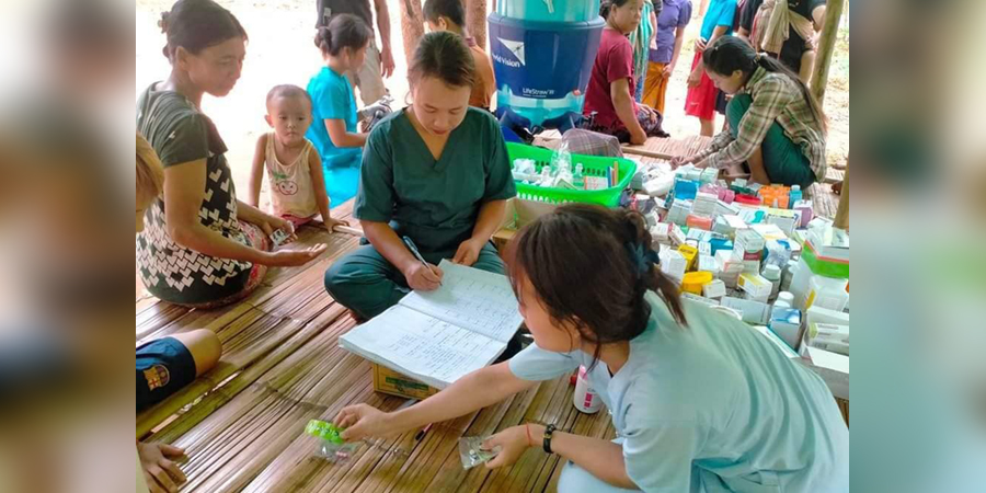 ဒီးမော့ဆိုမြို့နယ်တွင် ရွာလုံးကျွတ်ဖျားနာမှုများ ဖြစ်ပွားနေ