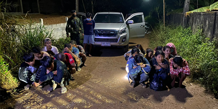 ကန်ကျနပူရီတွင် တရားမဝင် ဝင်ရောက်လာသည့် မြန်မာ ၁၇ ဦး ဖမ်းဆီးခံရ