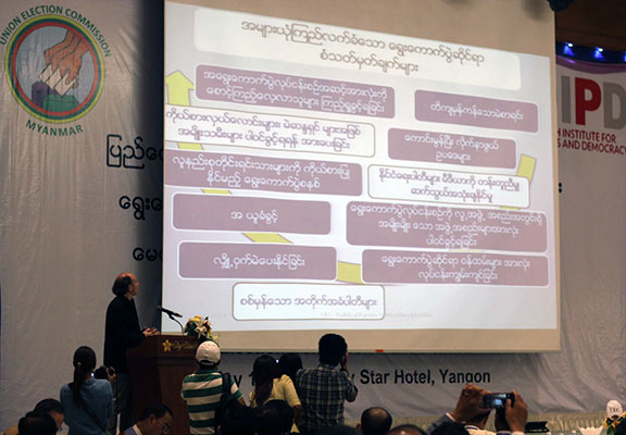 ေရြးေကာက္ပြဲေကာ္မရွင္ႏွင့္ ႏုိင္ငံေရးပါတီမ်ား ေတြ႔ဆုံ (ဓာတ္ပုံ)