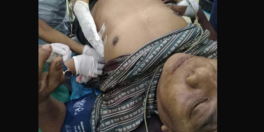 မဟာအောင်မြေမြို့နယ် သံလျက်မှော်အရှေ့ရပ်ကွက် အုပ်ချုပ်ရေးမှူးရုံး ဗုံးပစ်ခံရ