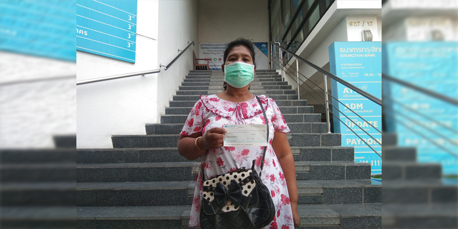 မဟာချိုင်တွင် မြန်မာအလုပ်သမ ၁ ဦး လုပ်ငန်းခွင်ထိခိုက်မှု နစ်နာကြေး ဘတ် ၃ သိန်းကျော်ရရှိ