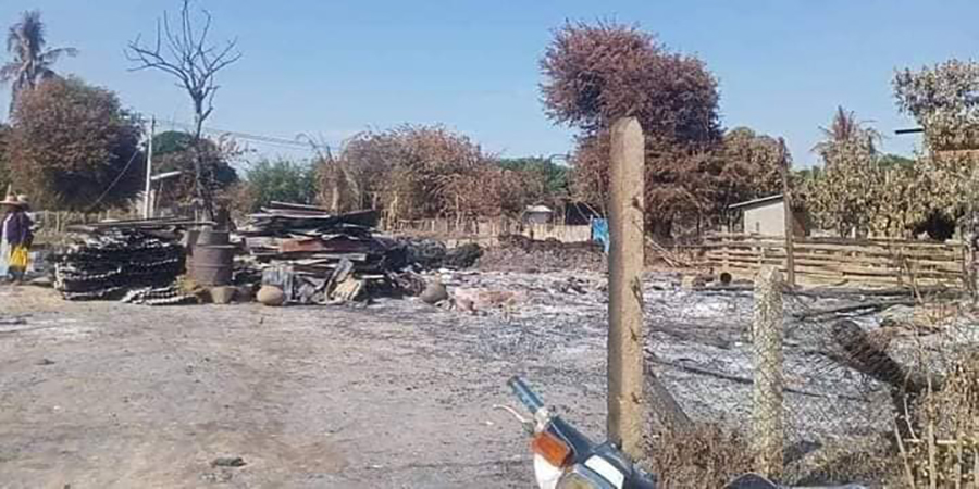 တန့်ဆည်မြို့နယ်၌ ၄ ရက်အတွင်း အနည်းဆုံး နေအိမ် ၇၀၀ ခန့်ကို စစ်ကောင်စီတပ်မီးရှို့