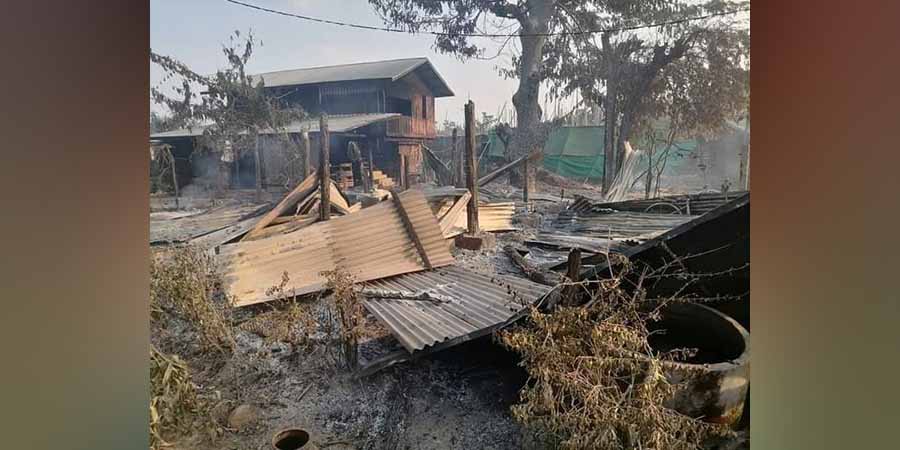 ဒီပဲယင်းမြို့နယ် ကျေးရွာ ၂ ရွာကို စစ်တပ် မီးရှို့၊ နေအိမ် ၁၄၀ ခန့် ဆုံးရှုံး