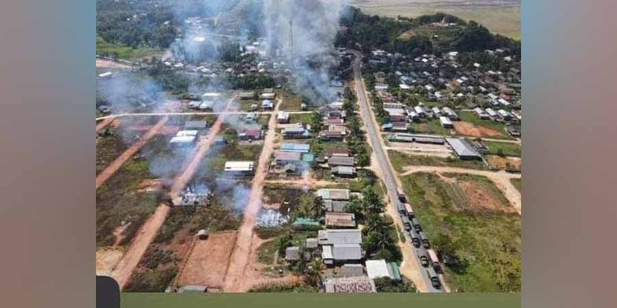 ပုလောမြို့နယ်ရှိ ကျေးရွာများကို စစ်ကောင်စီတပ်က မီးရှို့ဖျက်‌ဆီး၊ ဒေသခံထောင်ချီ တိမ်းရှောင်