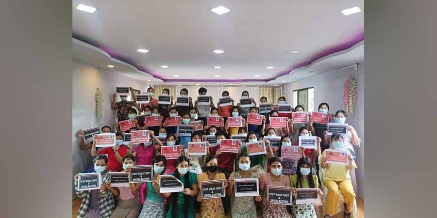 မြန်မာပေါင်ချိန်စက်ရုံမှ အလုပ်ထုတ်ခံထားရသည့် လုပ်သားများကို လုပ်ငန်းခွင်ပြန်ဝင်ခွင့်ပြု