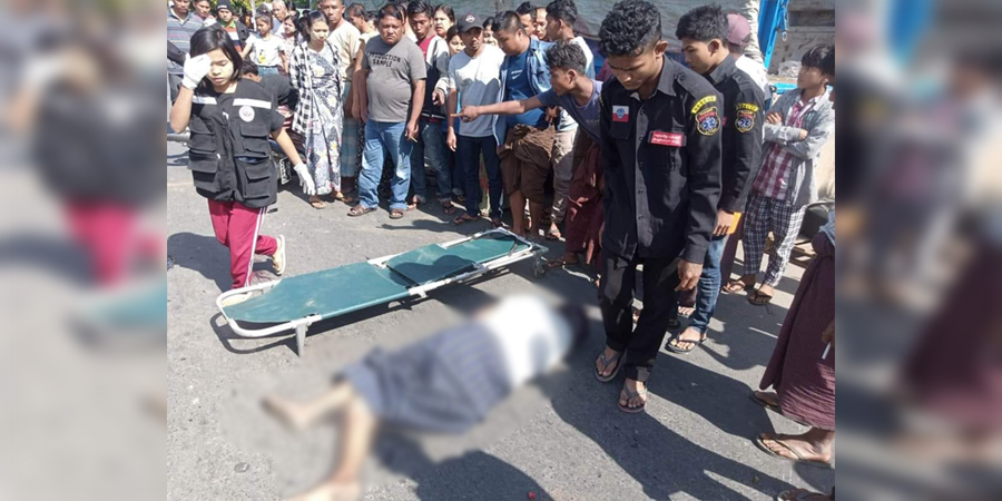 စစ်တွေတွင် စစ်တပ်ကား အတိုက်ခံရပြီး အမျိုးသား ၁ ဦး သေဆုံး