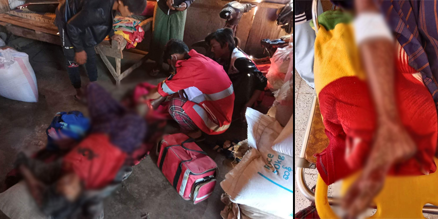 လွိုင်ကော်တွင် ဒေသခံ ၂ ဦး လက်နက်ကြီးထိမှန် ဒဏ်ရာရ
