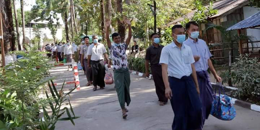 ရေဖြူမြို့နယ်တွင် နိုင်ငံရေးအကျဉ်သား ၇ ဦး ပြန်လွတ်မြောက်