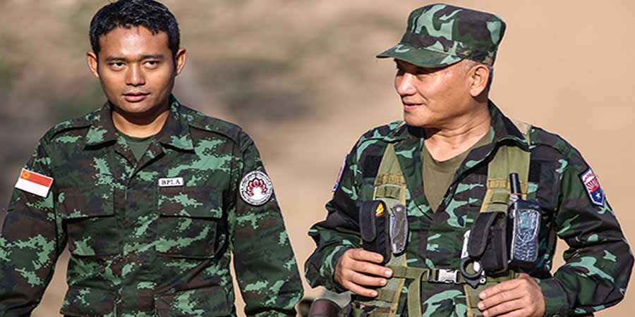 BPLA တပ်တော်ခေါင်းဆောင် မောင်ဆောင်းခနှင့် တော်လှန်ရေးရဲဘော်များ (ဓာတ်ပုံ)