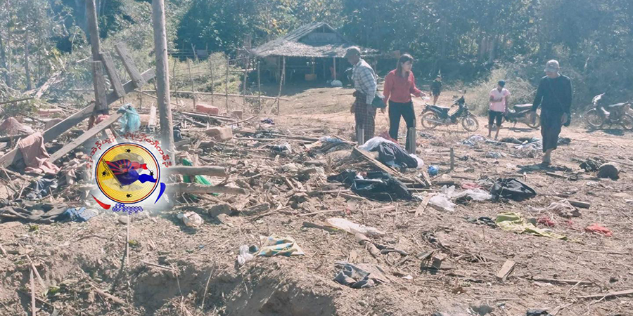 ဖာပွန်ခရိုင် လေးဝါးရွာကို စစ်ကောင်စီလေယာဉ်ဖြင့်ဗုံးကြဲ၊ ခရစ်ယာန် ဘုန်းကြီးအပါအဝင် ၄ ဦး သေဆုံး