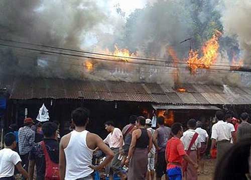 လြိဳင္ေကာ္တြင္ မီးေလာင္၊ ၁ ဦး ဒဏ္ရာရ 