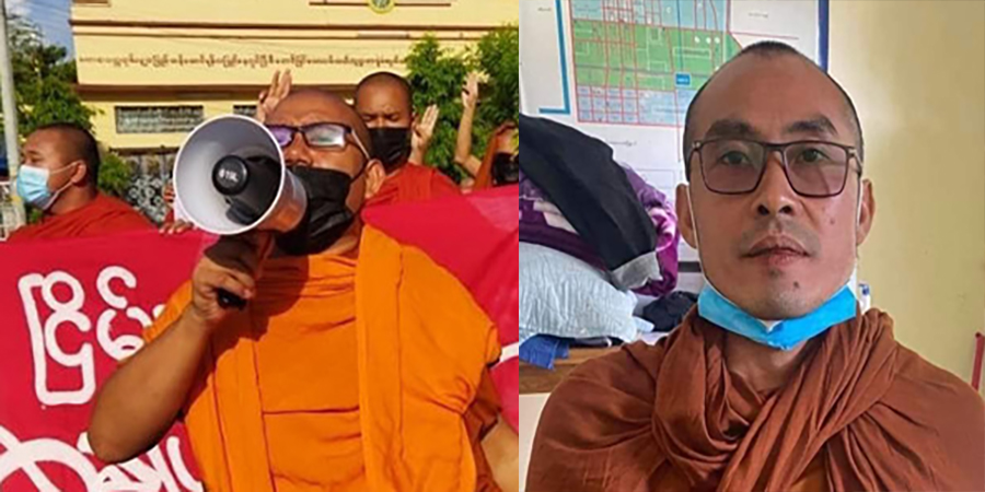 ဖမ်းဆီးခံခဲ့ရသည့် မန္တလေး သံဃသမဂ္ဂဆရာတော် ၂ ပါး သတင်းအစအနပျောက်နေ