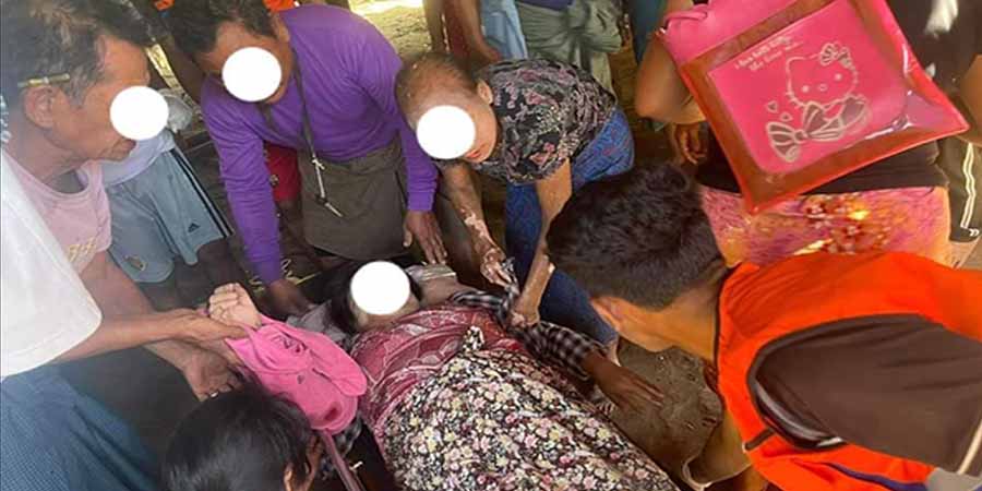 ရေးမြို့နယ်၌ စစ်တပ်လက်နက်ကြီး ပစ်ခတ်မှုကြောင့် အမျိုးသမီး ၁ ဦး ဒဏ်ရာရ၊ ကျိုက်မရော ချောင်းနှစ်ခွရွာကို စစ်ကောင်စီတပ်ပစ်ခတ်
