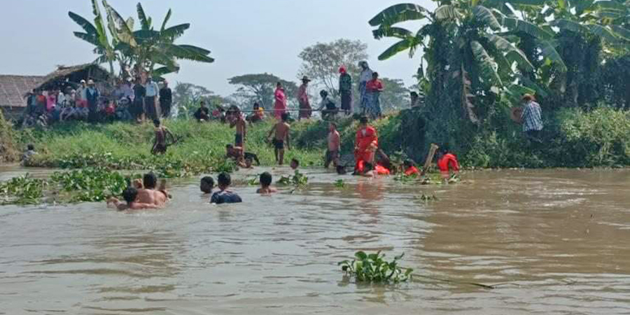 ညောင်တုန်းတွင် စက်လှေမှောက်ပြီး ကလေး ၁ ဦးသေဆုံး၊ ၁ ဦးပျောက်ဆုံးနေ