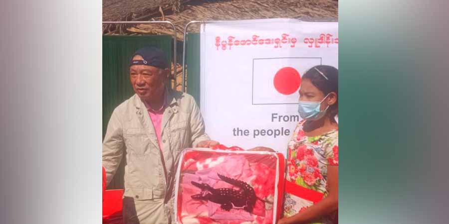 နိပွန်ဖောင်ဒေးရှင်းဥက္ကဋ္ဌ ဆာဆာကာဝါ မြောက်ဦးကိုသွားရောက် အေအေနိုင်ငံရေးမှူးများနှင့် တွေ့ဆုံ