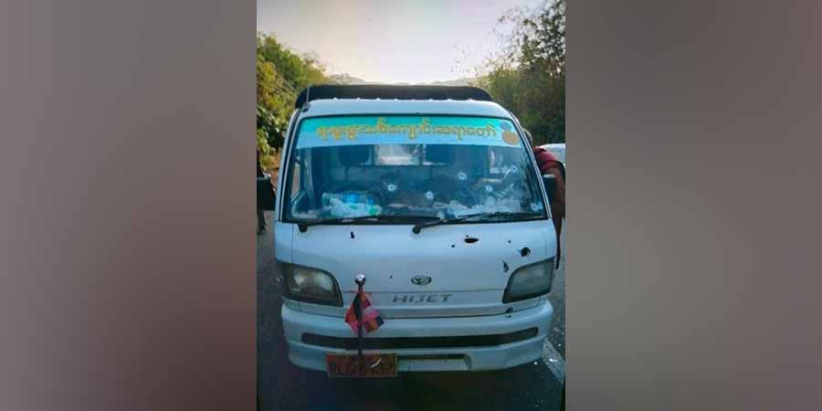 ရေဖြူတွင် ဝန်ထမ်းအိမ်ရာ ပေါက်ကွဲမီးလောင်၊ ရေး-ထားဝယ်လမ်း၌ ကားတစီး ပစ်ခတ်ခံရပြီး ဘုန်းကြီး ၁ ပါး ပျံလွန်တော်မူ