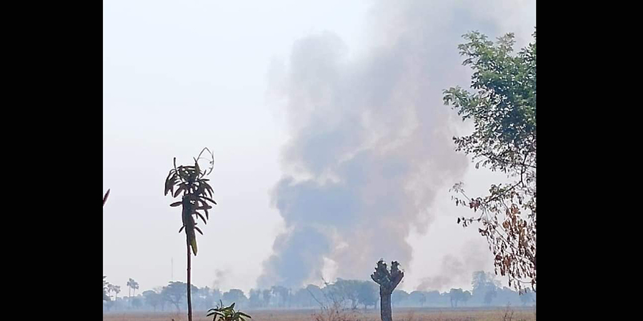 ကနီမြို့နယ်က ရွာ ၂ ရွာမီးရှို့ခံရ၊ စစ်တပ်ပစ်ခတ်မှုကြောင့် ရေဦးနှင့်အင်းတော်ပြည်သူ ၃ ဦးသေဆုံး