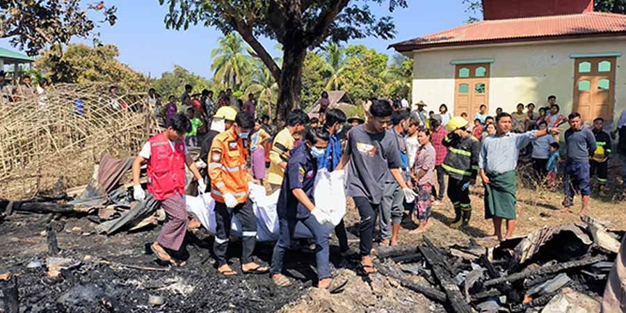 ပုဏ္ဏားကျွန်းတွင် ဘုန်းကြီးကျောင်း မီးလောင်ပြီး အမျိုးသား ၁ ဦး သေဆုံး