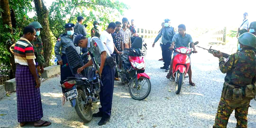 ရခိုင်ပြည်နယ်အတွင်း ဆိုင်ကယ်ဖမ်းဆီးဒဏ်ရိုက်ငွေ ကျပ် သိန်း ၇,၀၀၀ ခန့်ရဟု စစ်ကောင်စီ ထုတ်ပြန်