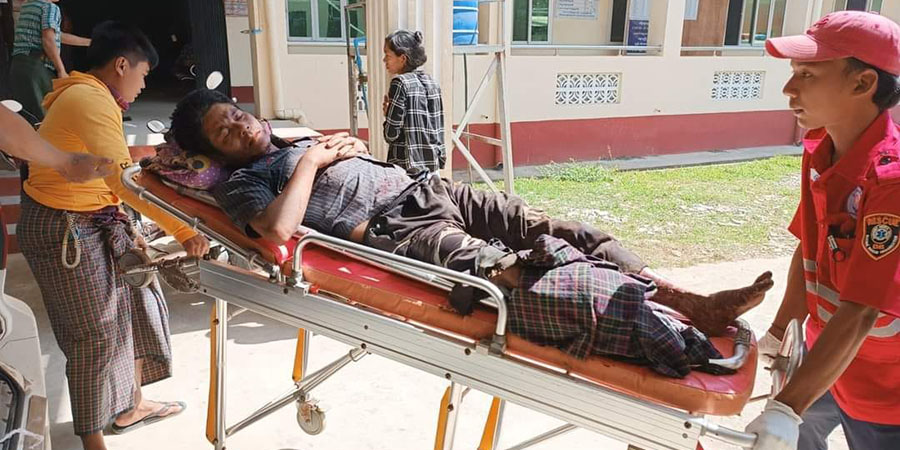 ကျောက်တော်တွင် မြေမြှုပ်မိုင်းထိပြီး အမျိုးသား ၁ ဦး အပြင်းအထန်ဒဏ်ရာရ