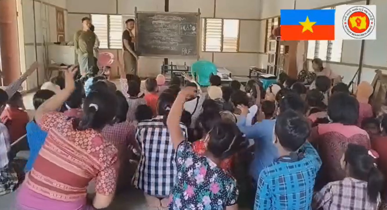 အညာဒေသရှိ ကလေးများအပါအဝင် ပြည်သူများကို လေကြောင်းရန်ကာကွယ်ရေး အသိပညာပေး