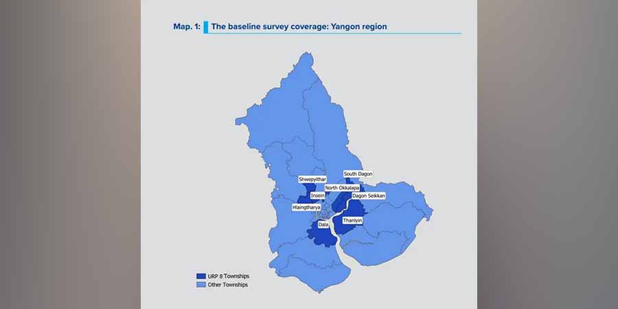 ရန်ကုန်တိုင်း ၈  မြို့နယ်တွင်  လူဦးရေ၏ ၄ ပုံ ၁ ပုံ လစာဝင်ငွေမရှိဘဲ နေထိုင်နေရ
