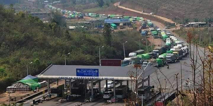 တရုတ်-မြန်မာနယ်စပ် မူဆယ်ကုန်သွယ်ရေးတွင် နေ့စဉ် ကုန်ကားစီးရေ ၃၀၀ ကျော် ပုံမှန် ဝင်ထွက်နေ