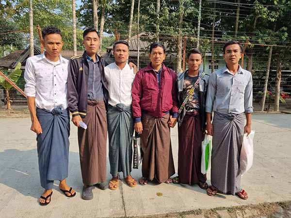 အေအေနှင့်ဆက်နွှယ်မှုဖြင့် စွပ်စွဲထောင်ချခံရသည့် ပုဏ္ဏားကျွန်းဒေသခံ ၅ ဦး ပြန်လွတ်