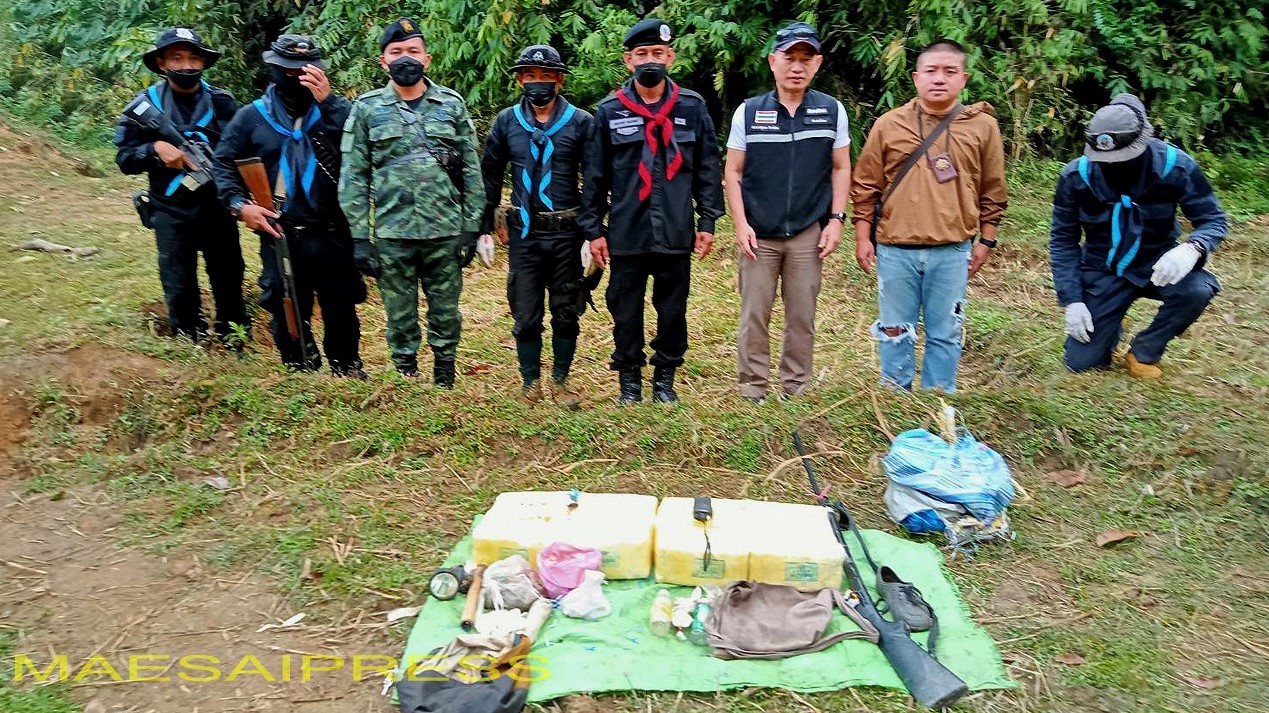 မြန်မာနယ်စပ်တွင် စိတ်ကြွမူးယစ်ဆေးပြား ၂ သိန်းဖမ်းမိ