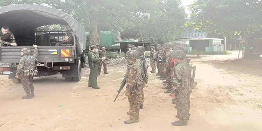 မအူပင်မြို့တွင် စစ်မှုထမ်းဟောင်းများကို နေ့စားခ ကျပ် ၁၀,၀၀၀ ပေးပြီး ကင်းစောင့်ခိုင်းနေ