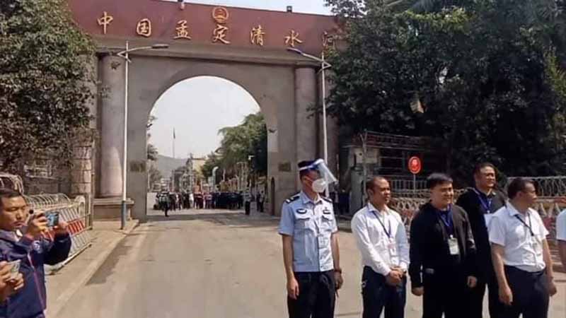 ကိုးကန့်ဒေသရှိ မြန်မာ-တရုတ်နယ်စပ်  နမ့်ဖာဟော်ချစ်ကြည်ရေးတံတား ပြန်ဖွင့်