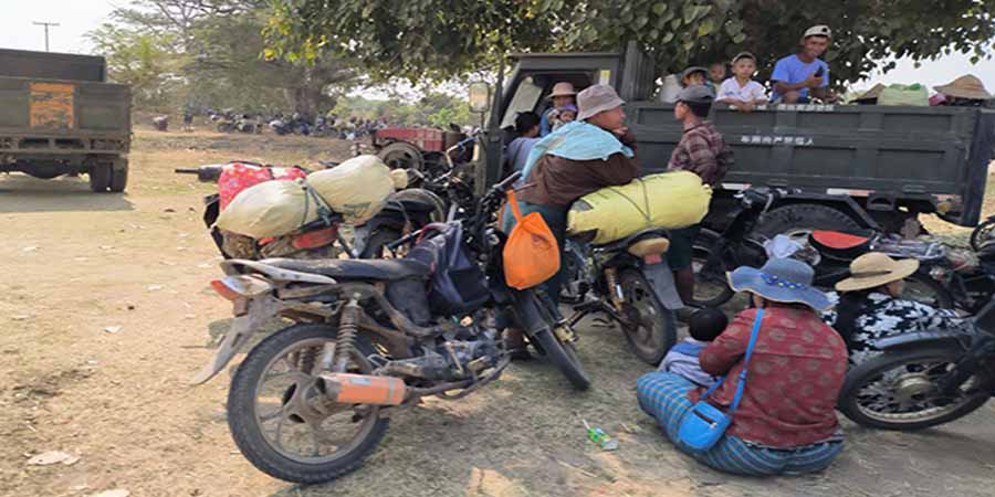 စစ်တပ်လက်နက်ကြီးကြောင့် ခင်ဦးပြည်သူ ၉၀၀၀ ကျော် ထွက်ပြေး၊ ကန့်ဘလူတွင် ပြည်သူ ၅ ဦး မိုင်းနင်းမိ