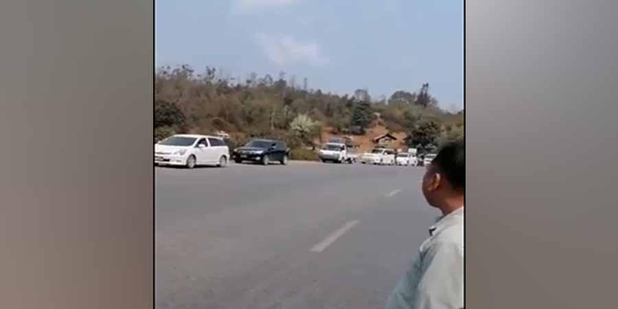 ကွတ်ခိုင် ပြည်ထောင်စုလမ်းမပေါ်တွင် တိုက်ပွဲဖြစ်