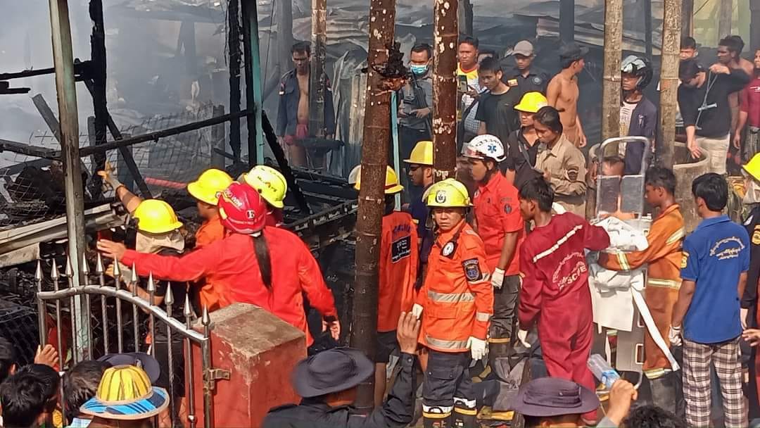 မော်လမြိုင်တွင် မီးလောင်မှုဖြစ်ပြီး အသက် ၈၀ အရွယ် အဘိုးအိုနှင့် ကလေးငယ် သေဆုံး