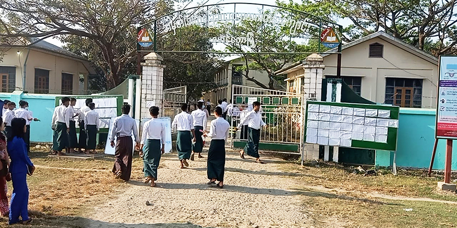 မောင်တောခရိုင်၌ ၁၀ တန်းစာမေးပွဲကို ကျောင်းသား ကျောင်းသူ ၂၅၀၀ ကျော် ဖြေဆို