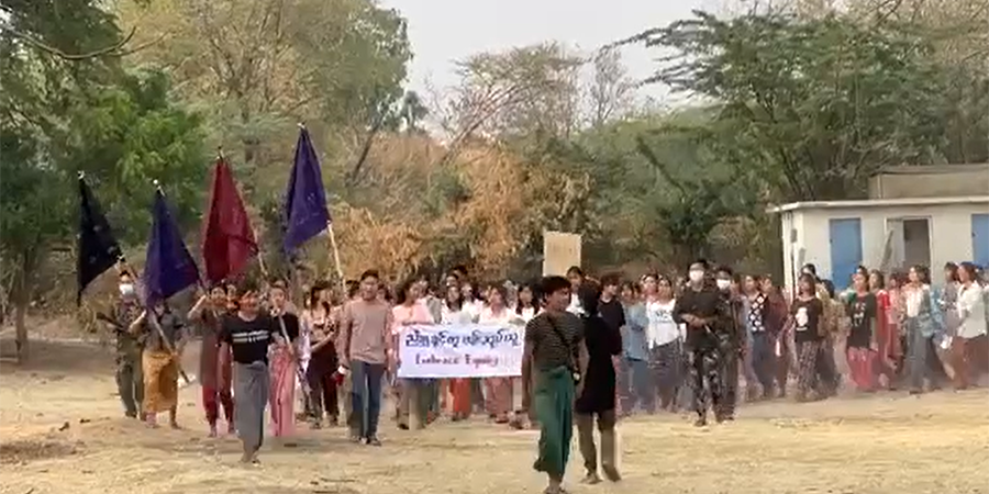 ပခုက္ကူတွင် အပြည်ပြည်ဆိုင်ရာအမျိုးသမီးများနေ့ အထိမ်းအမှတ် ဆန္ဒပြ