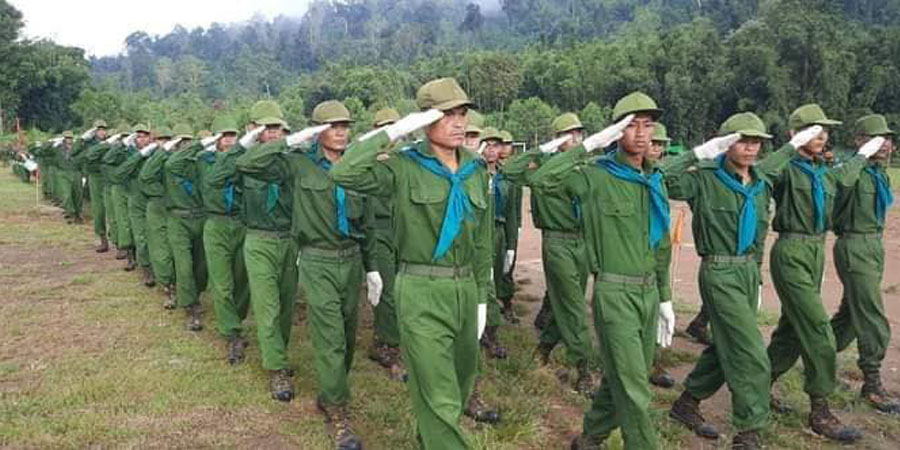 မွန်ပြည်နယ်အတွင်းကျေးရွာများတွင် မွန်ပြည်သစ်ပါတီ တပ်သားသစ်ခေါ်ယူ