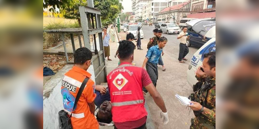 ရန်ကုန်၊ သိမ်ဖြူလမ်းနှင့် ကမ်းနားလမ်းထောင်တွင် အမျိုးသား ၁ ဦး၏ ရုပ်အလောင်းတွေ့