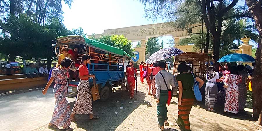 စစ်တွေတက္ကသိုလ်ကျောင်းသူ ၁ ဦးကို ဆရာမက ကိုယ်ထိလက်ရောက်စော်ကားမှု ကျောင်းသား သမဂ္ဂရှုတ်ချ