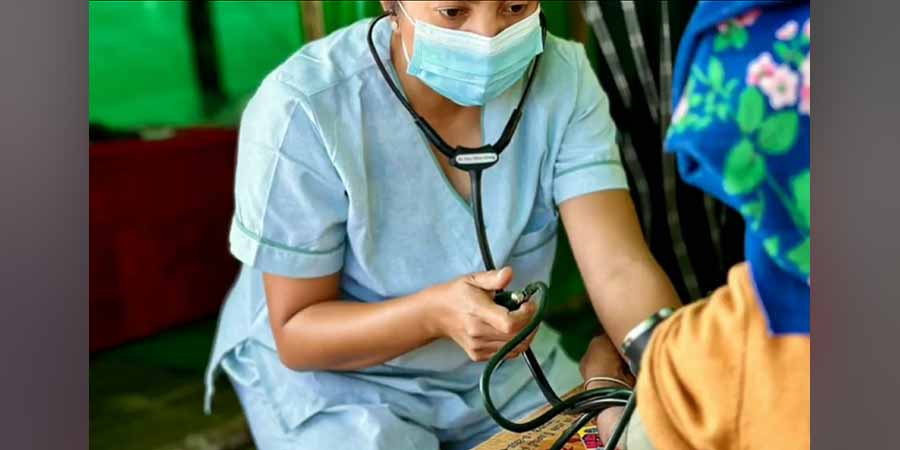 ကရင်နီစစ်ရှောင်စခန်းများသို့   Clean Yangon အဖွဲ့က သွားရောက်ဆေးကုပေး