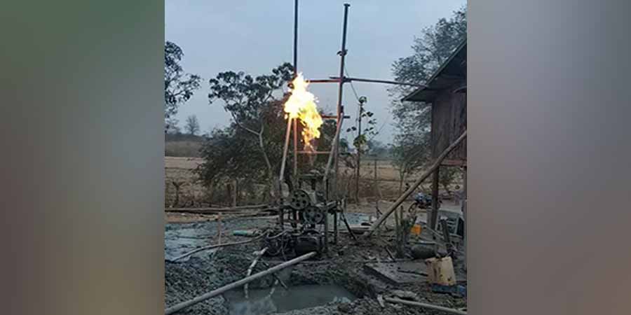 တပ်ကုန်းမြို့နယ်၌ ရေတွင်းတူးနေစဉ် ဓာတ်ငွေ့များထွက်လာ