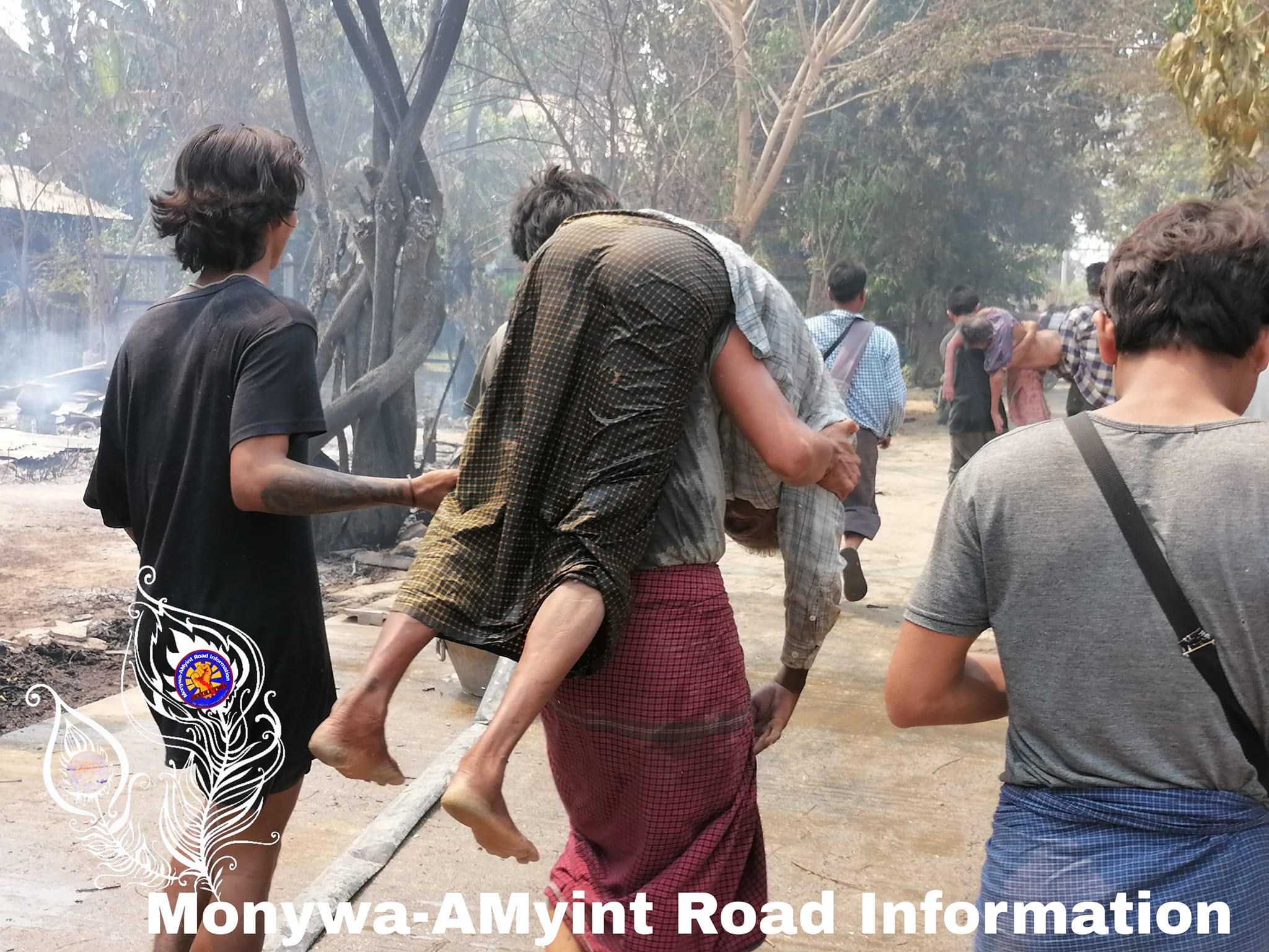 စစ်တပ် မီးရှို့ဖျက်ဆီးခဲ့သည့် မုံရွာ ထနောင်းတောရွာ ပြန်လည်ထူထောင်ရေးကမ်ပိန်း စတင်