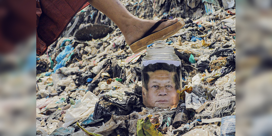 တော်လှန်ရေးနေ့တွင် စစ်ခေါင်းဆောင်၏ ခေါင်းပြတ်ပုံစံ အစီအရင်များဖြင့် ကျိန်စာတိုက်