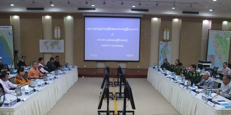 စစ်ကောင်စီနှင့် အပစ်ရပ် ၇ ဖွဲ့ နေပြည်တော်တွင် တွေ့ဆုံဆွေးနွေး
