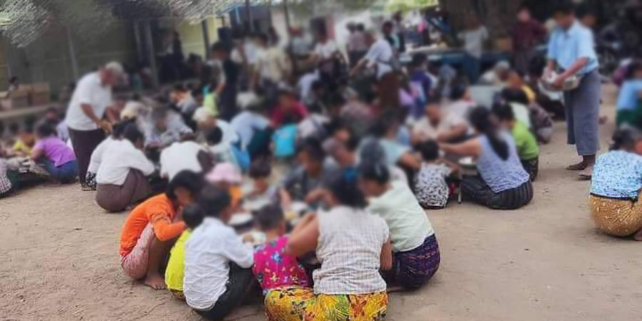 ဒီပဲယင်းနှင့် ကလေးမြို့နယ်တွင် ဒေသခံသောင်းချီ စစ်ဘေးရှောင်နေရပြီး စားနပ်ရိက္ခာလိုအပ်နေ