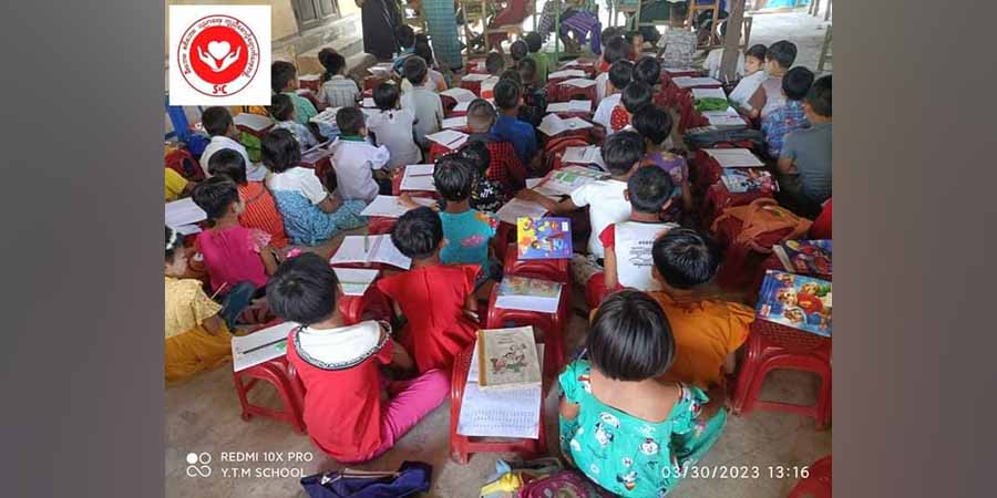 ရွှေဘိုခရိုင်တွင် စစ်ဘေးရှောင်ကလေးငယ်များ သင်ထောက်ကူများလိုအပ်နေ